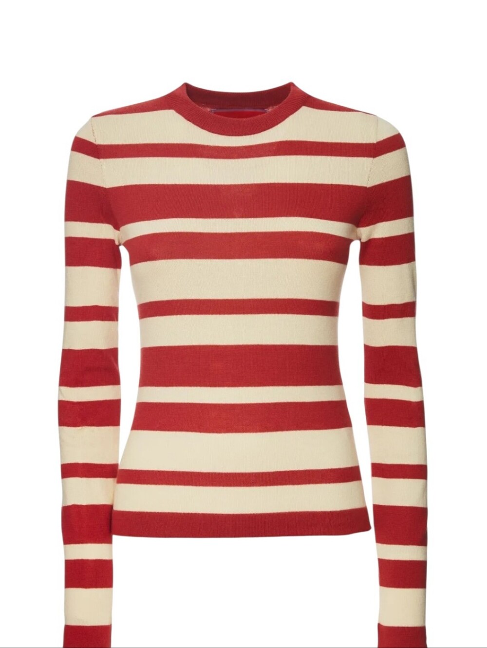 LA DOUBLE J Striped Crew Top Cotton Blend Jumper Sweater Sz S NWOT